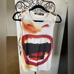 Vintage Desigual Lip Tank. Medium